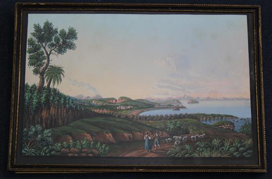 C H Glass, Napoly Pozzuoli da Monte Nuovo and Gaetd, 11.5 x 16.5in.